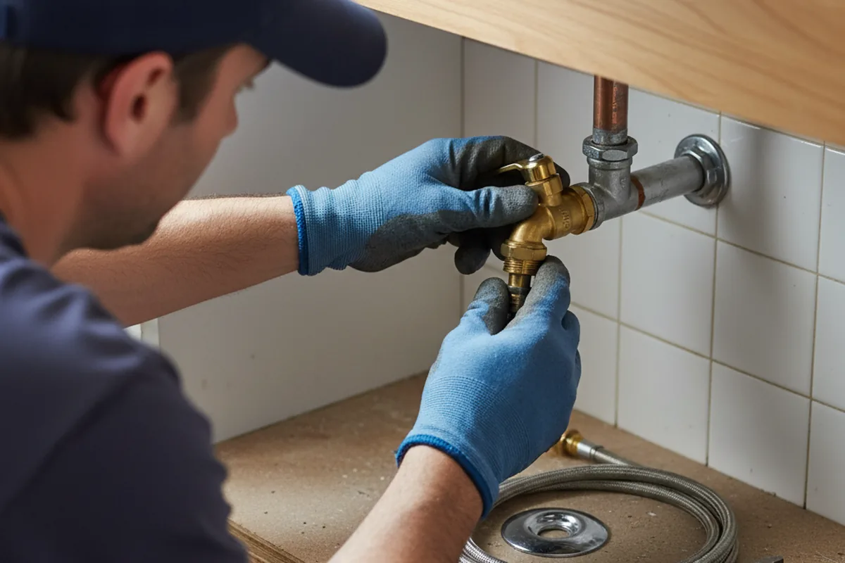 Shutoff valve and fitting work during Well Pump Repair in Mc Intyre